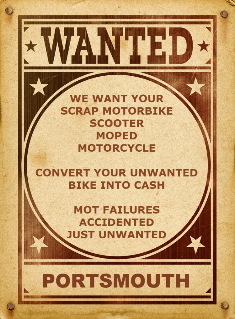 Scrap motorbike Portsmouth